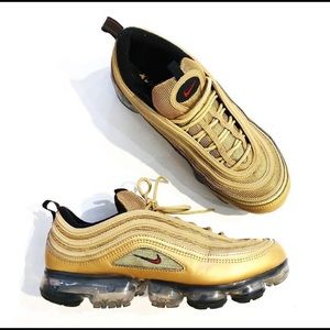 Men’s NIKE VaporMax 97 Metallic Gold Sneakers